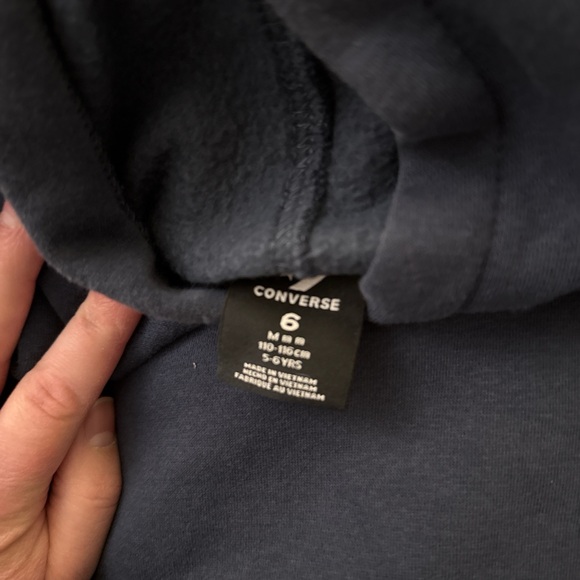 Converse Dark Blue Kids Hoodie - Picture 3 of 4